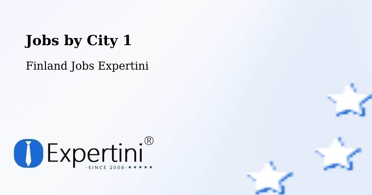 City Jobs in Finland - Expertini